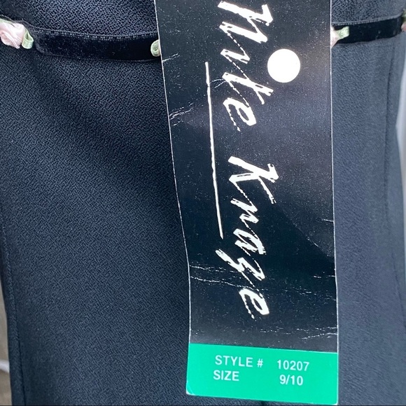 Nite Kraze Black Sleeveless Vintage 90's Dress 10 - Picture 11 of 14